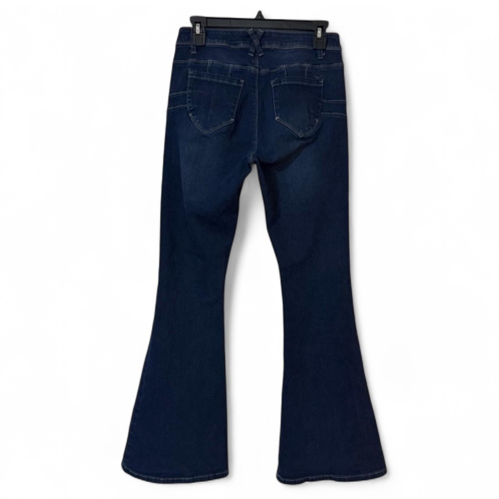 Bella Premium Denim Flare Jeans - Dark Wash Blue - Size 9 - Picture 10 of 10